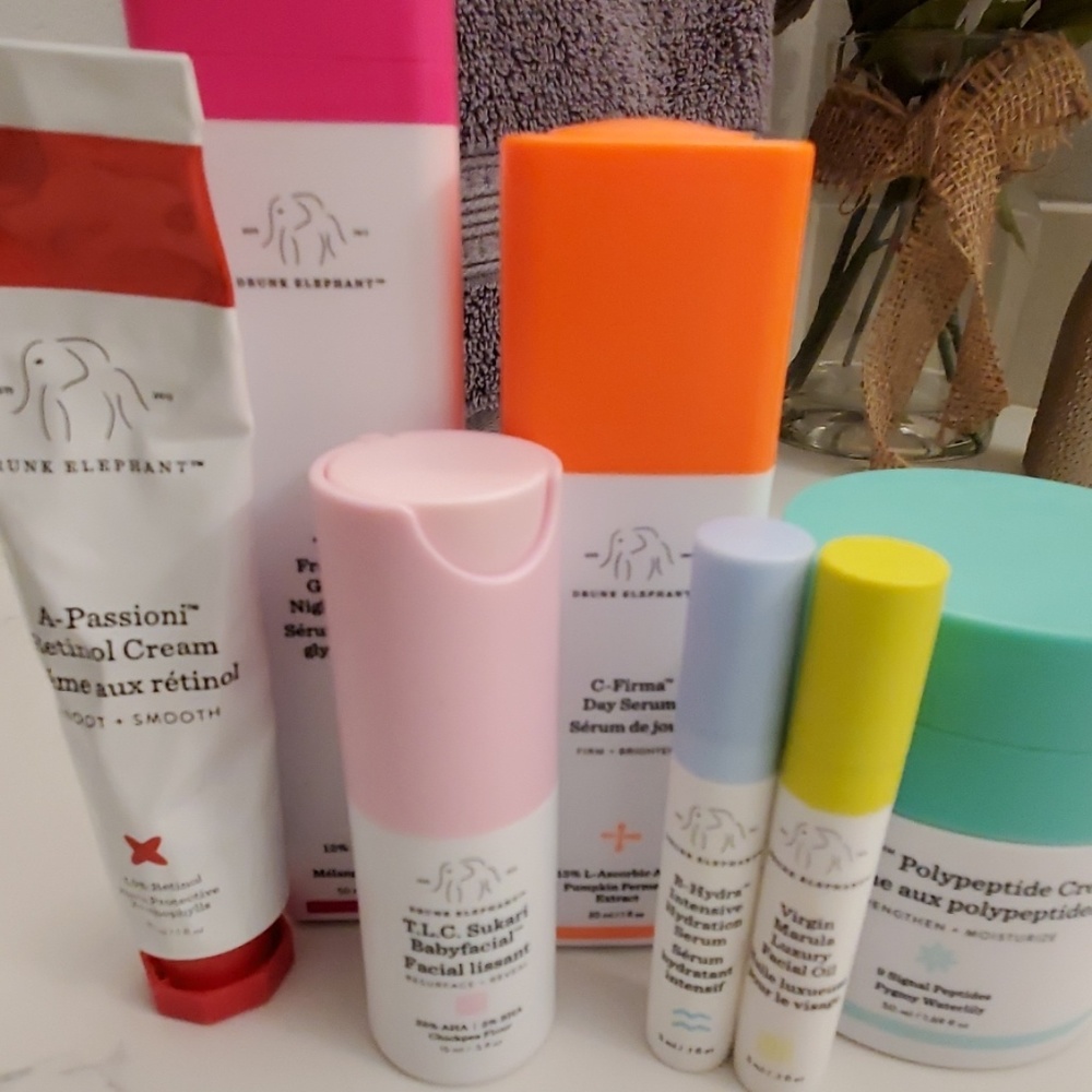 Drunk Elephant Set - Set Slightly Used Orig. $335